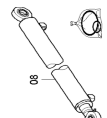 Engine hood cylinder part number 4812010908