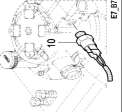 Hydraulic oil sensor part number 4812028099
