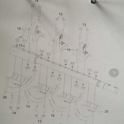 430-7 Spiral shaft spiral blade repair kit left part number 4812273277