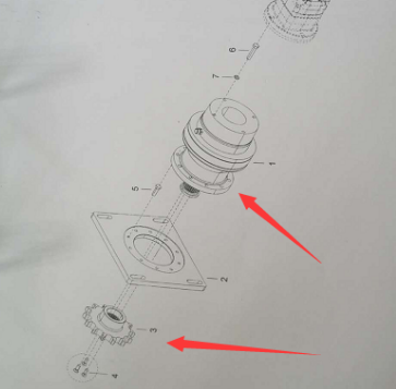 Spiral motor reducer part number 4812240396