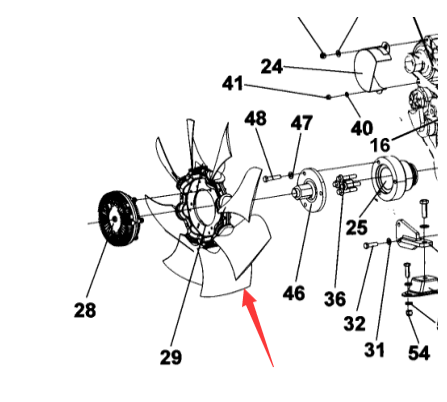Cooling fan assembly part number 4700397285