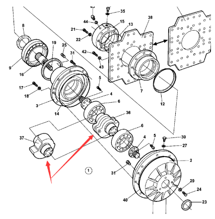 Vibration shaking block part number 4700381984