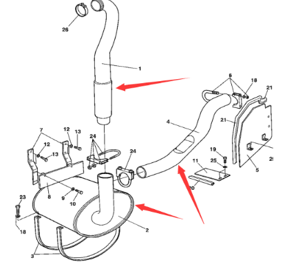 Silencer assembly part number 4700388650