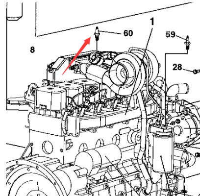 Part number 4700903632 for intake temperature sensor