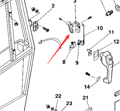 Door handle part number 4700935244