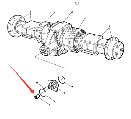 Rear axle connecting sleeve part number 4700901834