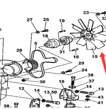 Fan assembly part number 386006