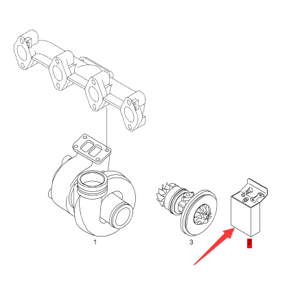 BOMAG turbocharger repair kit part number 05716239