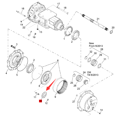 BOMAG rear axle fixing plate part number 32010069