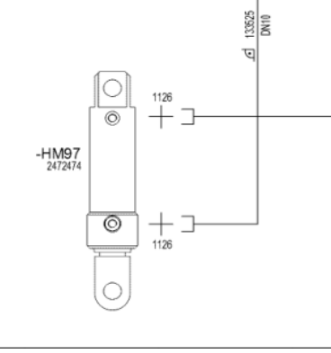 WIRTGEN Broken Beam Oil Cylinder Part Number 2472474