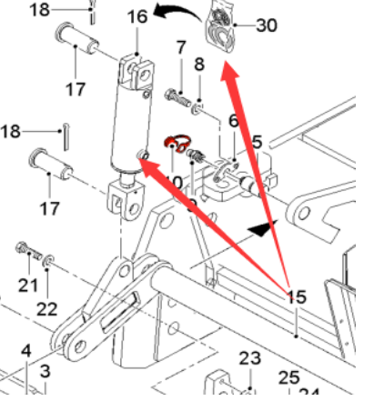 WIRTGEN Broken Beam Oil Cylinder Repair Kit Part Number 2619204