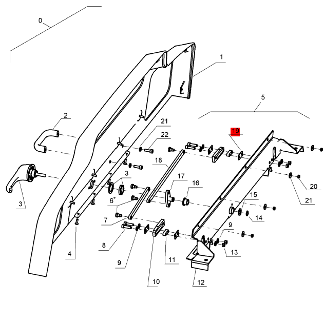 BOMAG regulating plate part number 58070901