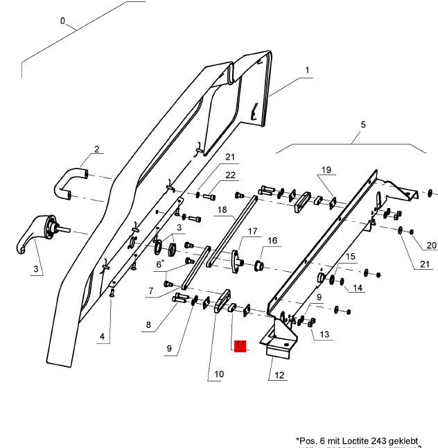 BOMAG slider pad part number 58070902