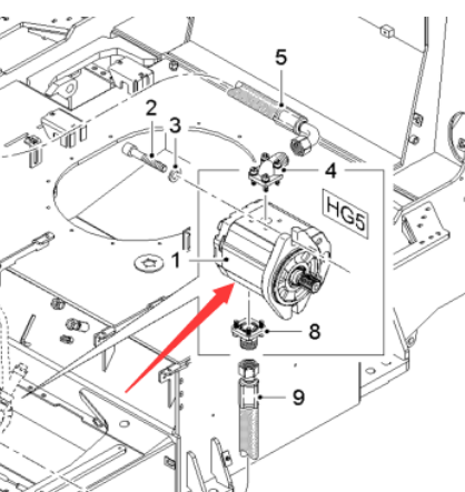 WIRTGEN cleaning water pump part number 2102095