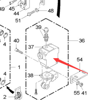 WIRTGEN position switch part number 7175