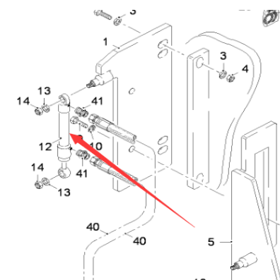 WIRTGEN lock pin cylinder part number 85844