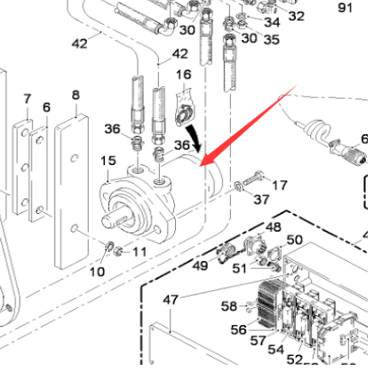 WIRTGEN hydraulic motor part number 1781