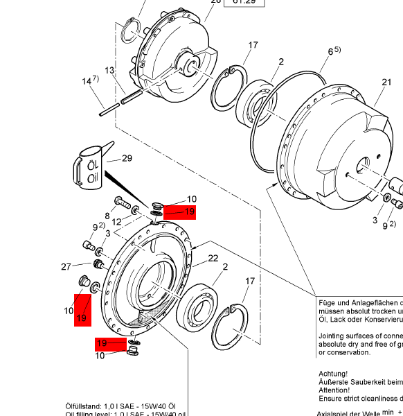 BOMAG gasket part number 09331218