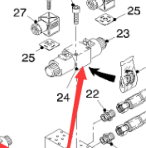 WIRTGEN front walking motor part number 172614