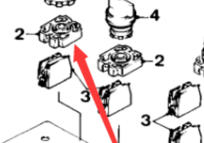 WIRTGEN key switch (| ignition switch) part number 27402