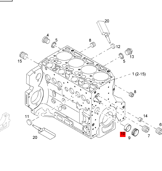 BOMAG camshaft bushing part number 05713534