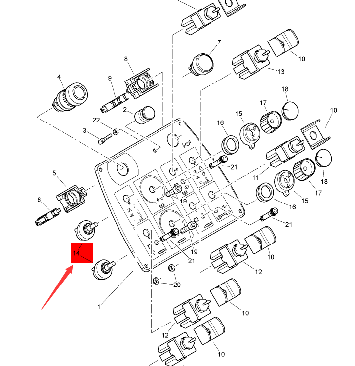 BOMAG edge control box spiral potentiometer part number 87270104