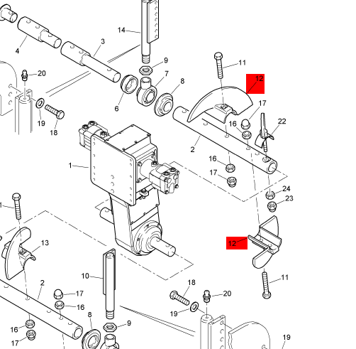 BOMAG right host blade part number D213802304