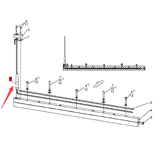 BOMAG heating rod rammer part number 83740300
