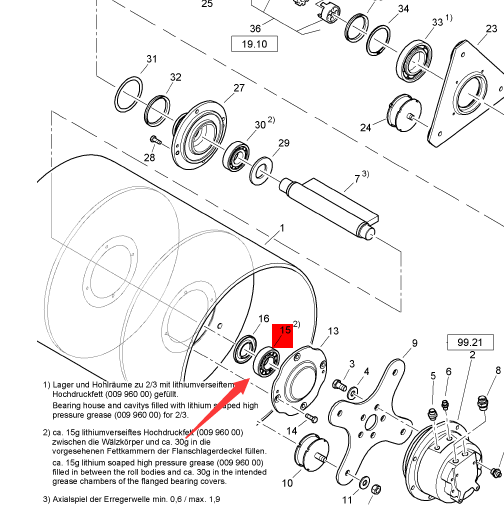 BOMAG vibration bearing part number 0522406
