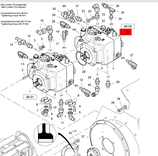 BOMAG vibration pump part number 05810134