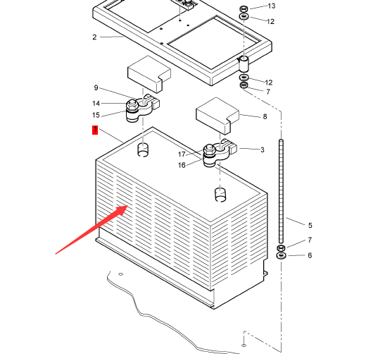 BOMAG battery part number 05753270