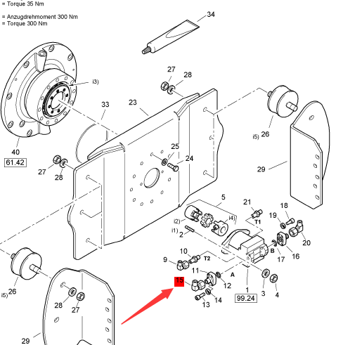 BOMAG vibration motor connector part number 05542137