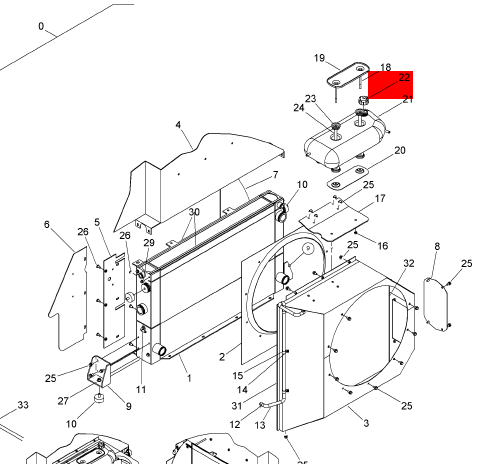 BOMAG auxiliary water tank cover part number 05903326