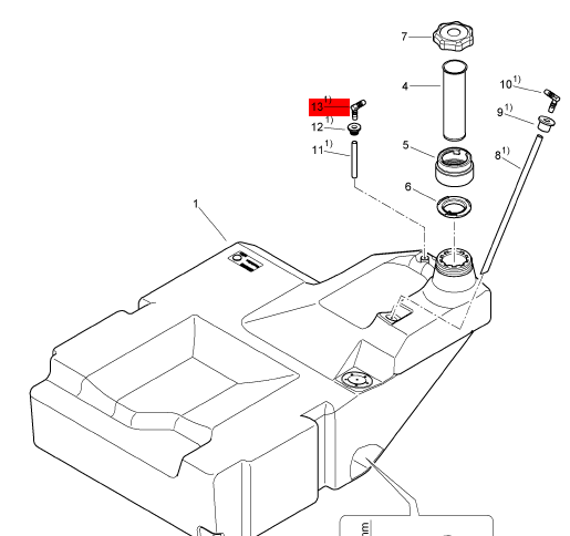 BOMAG pipe joint part number 05553453