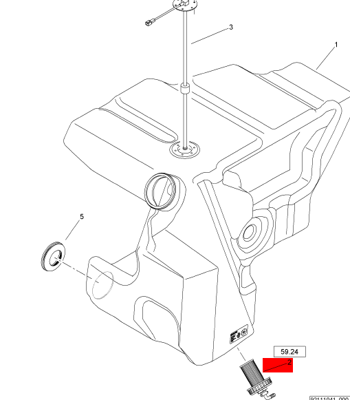 BOMAG water filter part number 06550102
