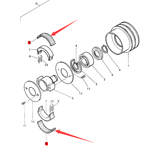 BOMAG clutch friction plate part number 05660153