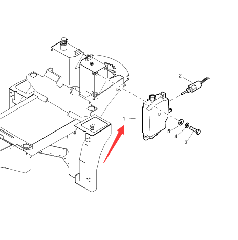 BOMAG engine auxiliary water tank part number 87070101