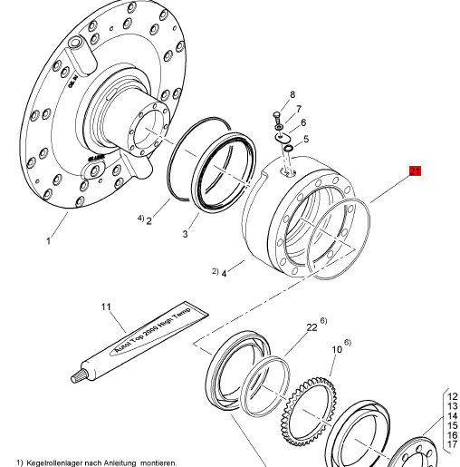 BOMAG sealing ring part number 06222003