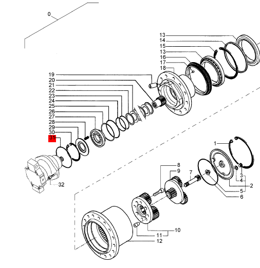 BOMAG sealing ring part number 05902375