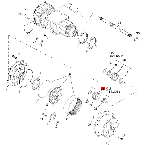BOMAG planetary gear part number 32010118