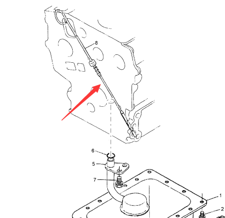 BOMAG oil dipstick part number 05740097