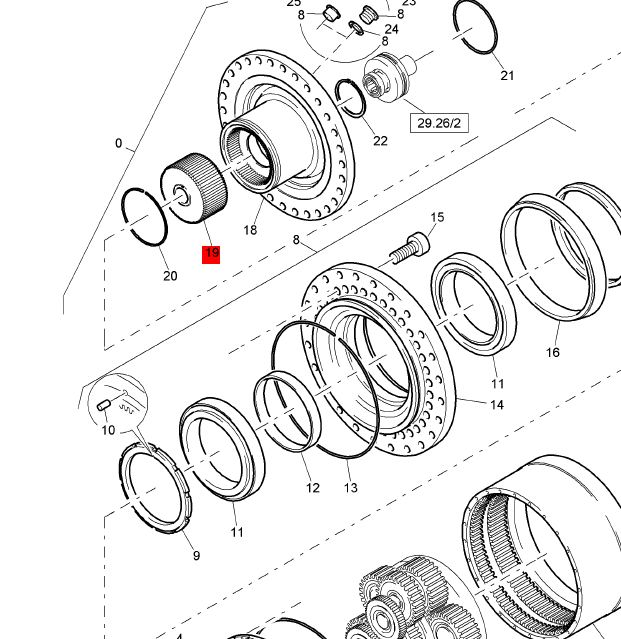 BOMAG Drive Gear Part Number 05902464