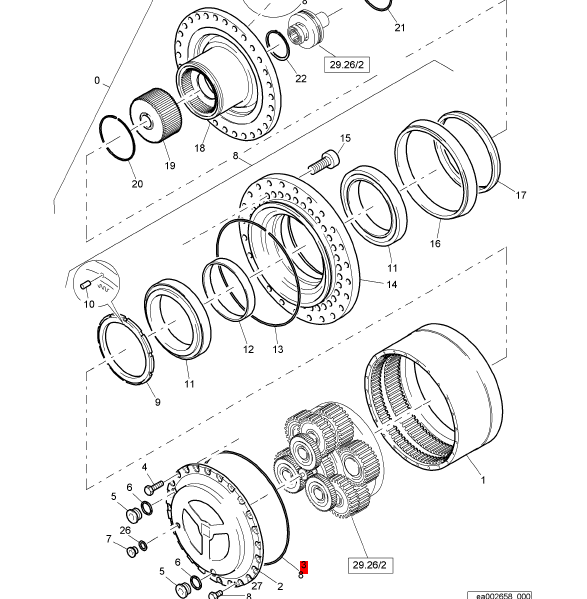 BOMAG sealing ring part number 05901481