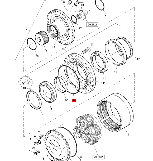BOMAG sealing ring part number 05901473