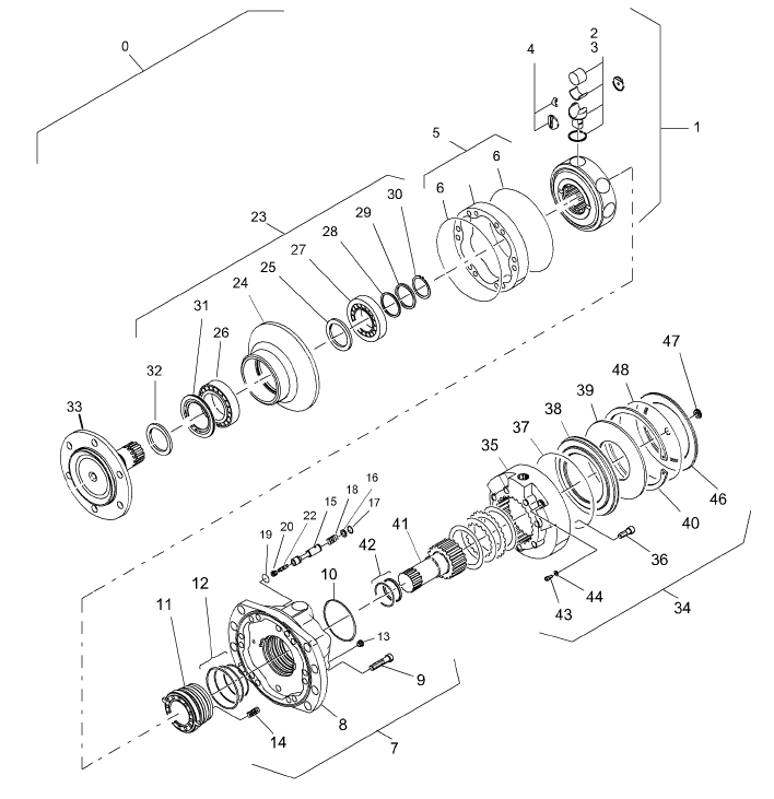 BOMAG walking motor part number 05818227