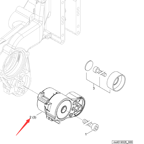 BOMAG belt tensioner part number 08821333