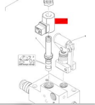 BOMAG solenoid valve coil part number 05877091