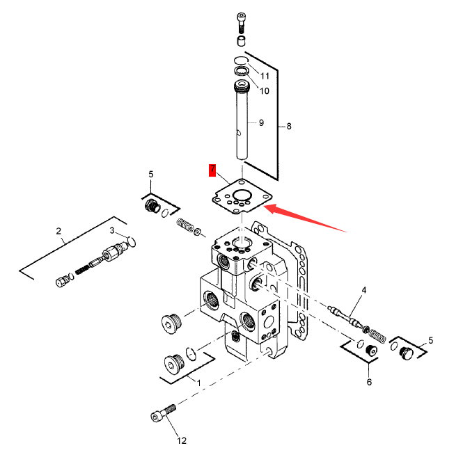 BOMAG walking motor sealing gasket part number 