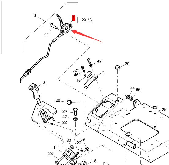BOMAG throttle cable assembly part number 05561068