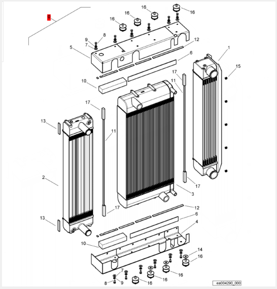 BOMAG radiator assembly part number 05903875